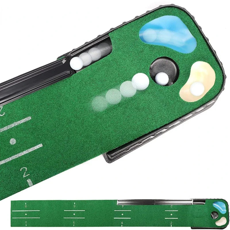 Indoor Golf Putting Mat Set
